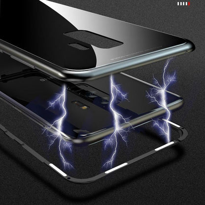 Galaxy Series Electronic Auto-Fit Magnetic Transparent Glass Case