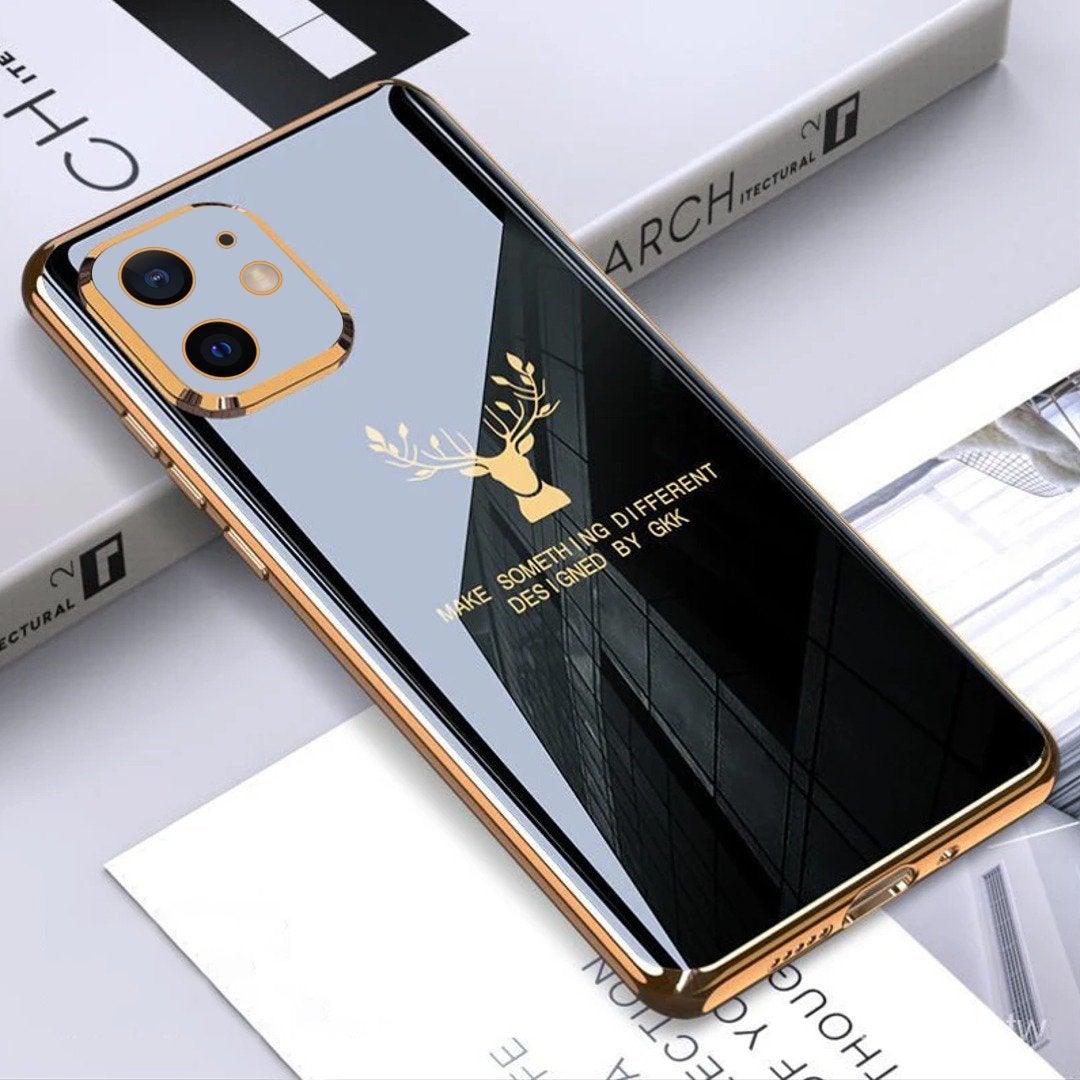 iPhone 11 Series Electroplating Deer Pattern Case