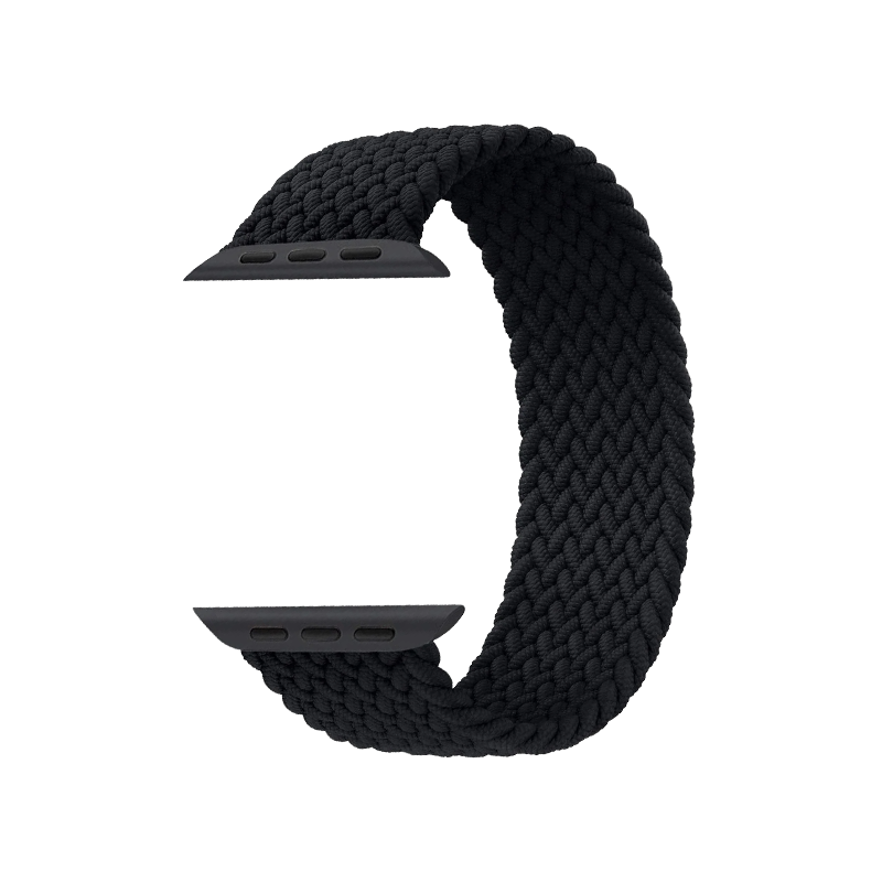 Woven Nylon Braided Solo Loop for Apple Watch [42/44MM] - Charcoal