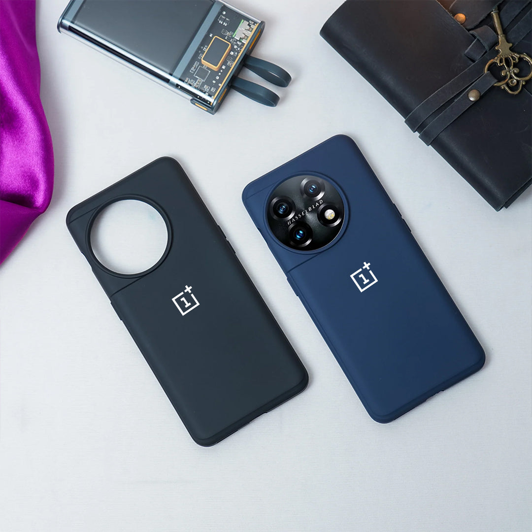 OnePlus 11 Soft Silicone Logo Case