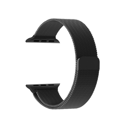 Coteetci ® Magnetic Aluminium Strap for Apple Watch [42/44MM] - Black