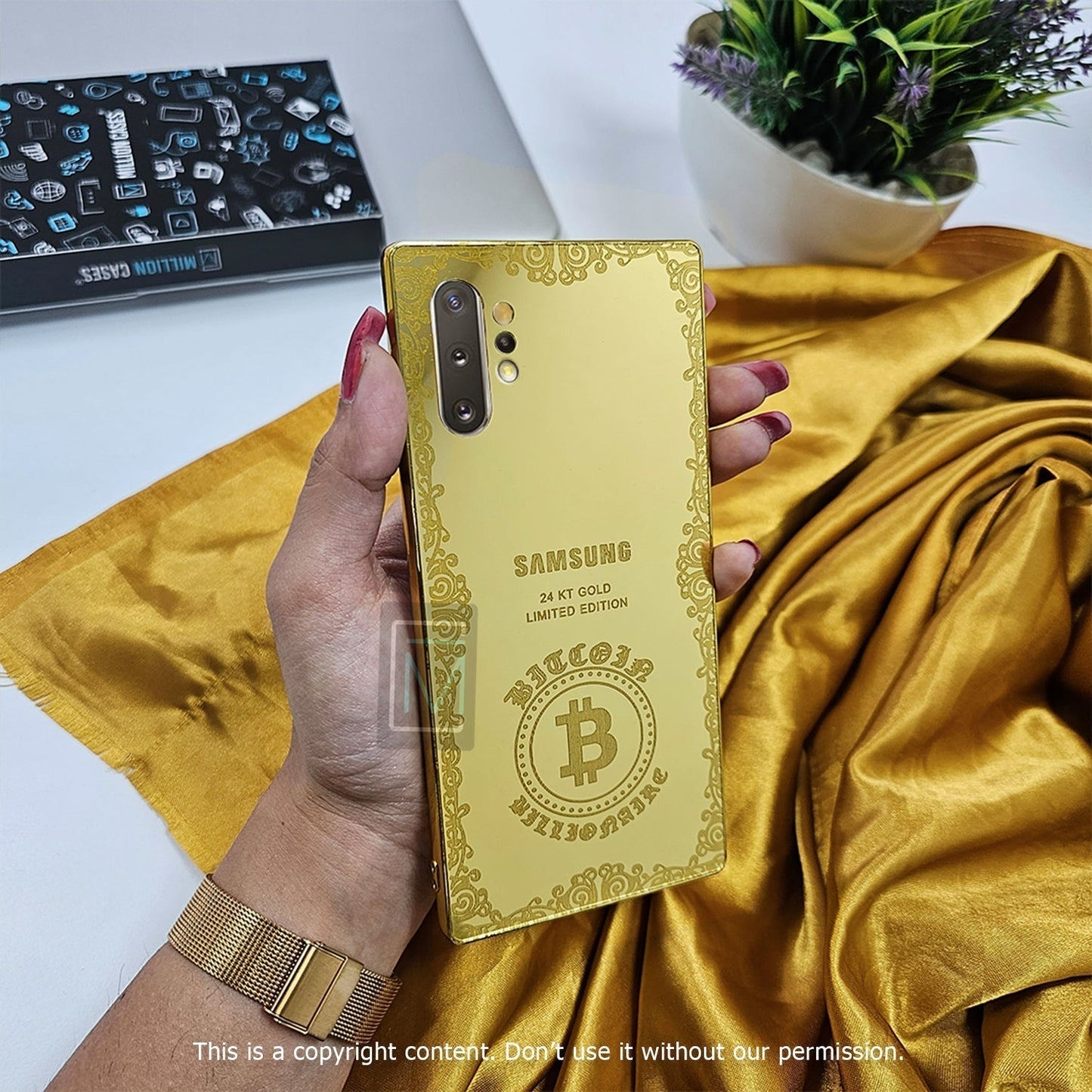 Galaxy Note Series Crafted Gold Luxurious Camera Protective Case