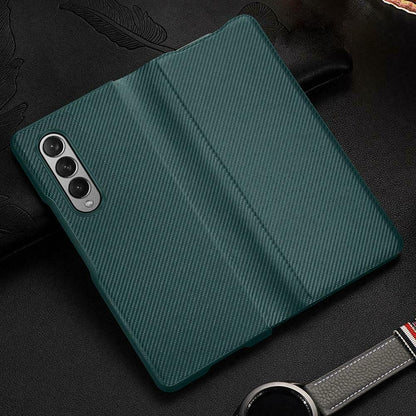 Galaxy Z Fold3 Carbon Fiber Leather Case