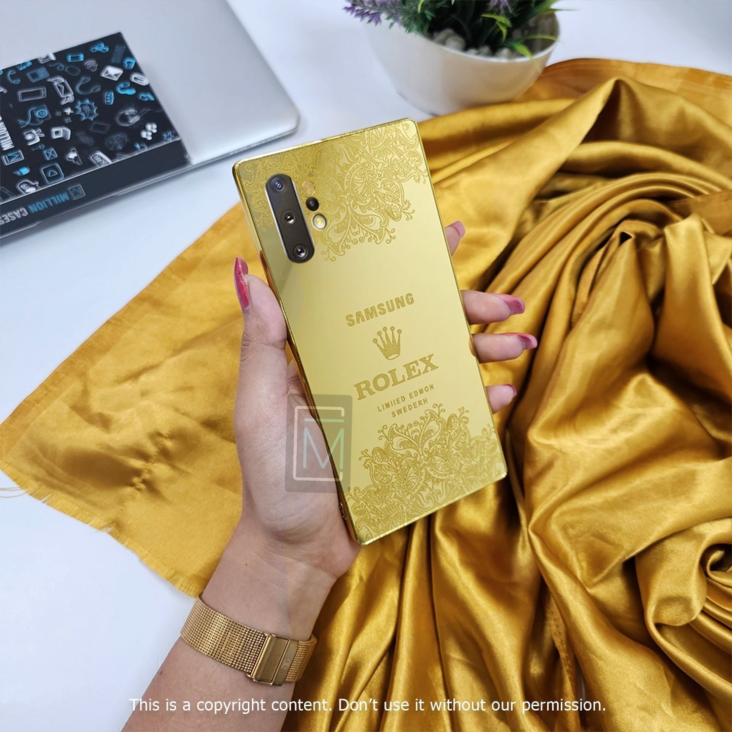 Galaxy Note Series Crafted Gold Luxurious Camera Protective Case