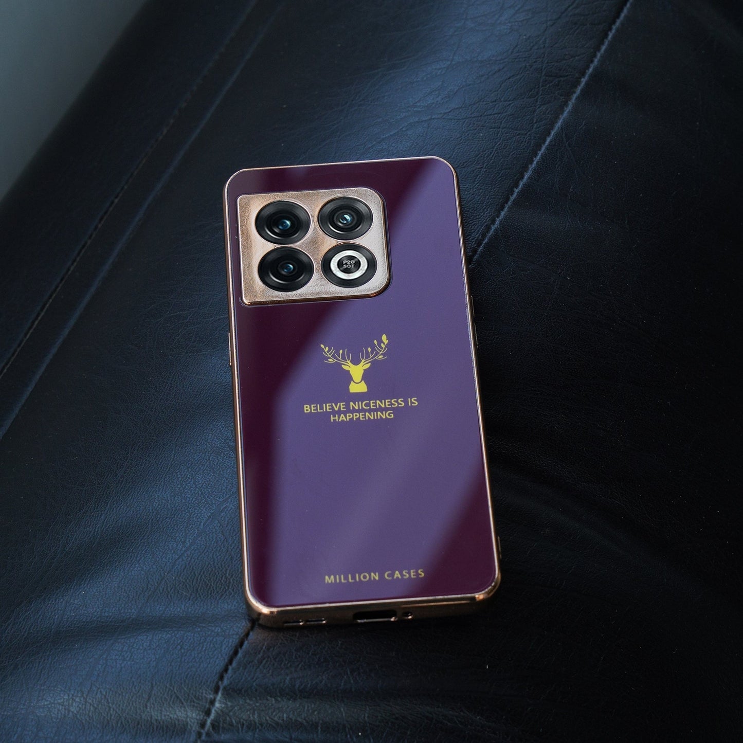 OnePlus 9 Pro Electroplating Reindeer Pattern Glass Case