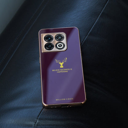 OnePlus 9 Pro Electroplating Reindeer Pattern Glass Case