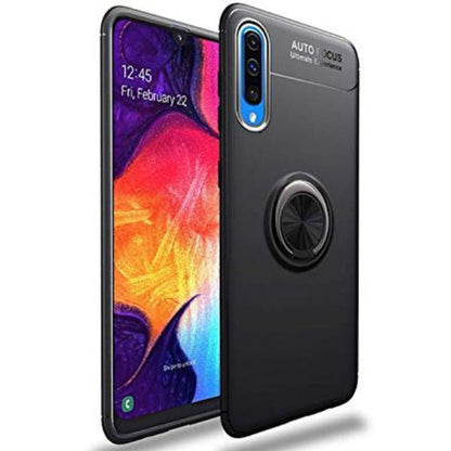 Galaxy A70 Metallic Finger Ring Holder Matte Case