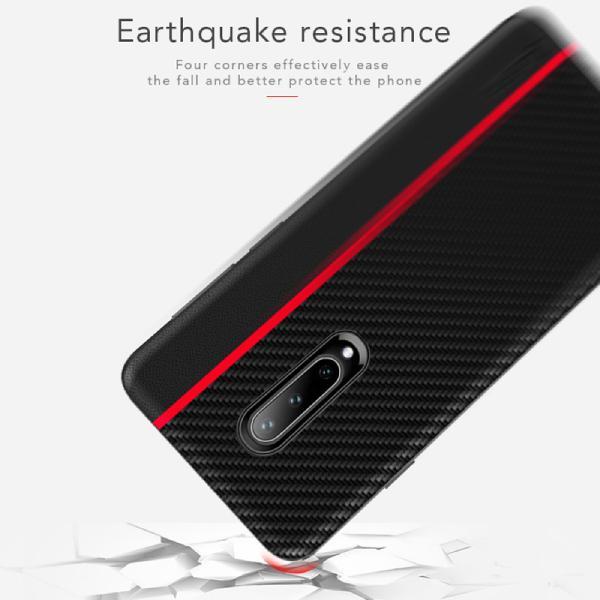 Frosted Carbon Fiber PU Leather Protective Case - OnePlus