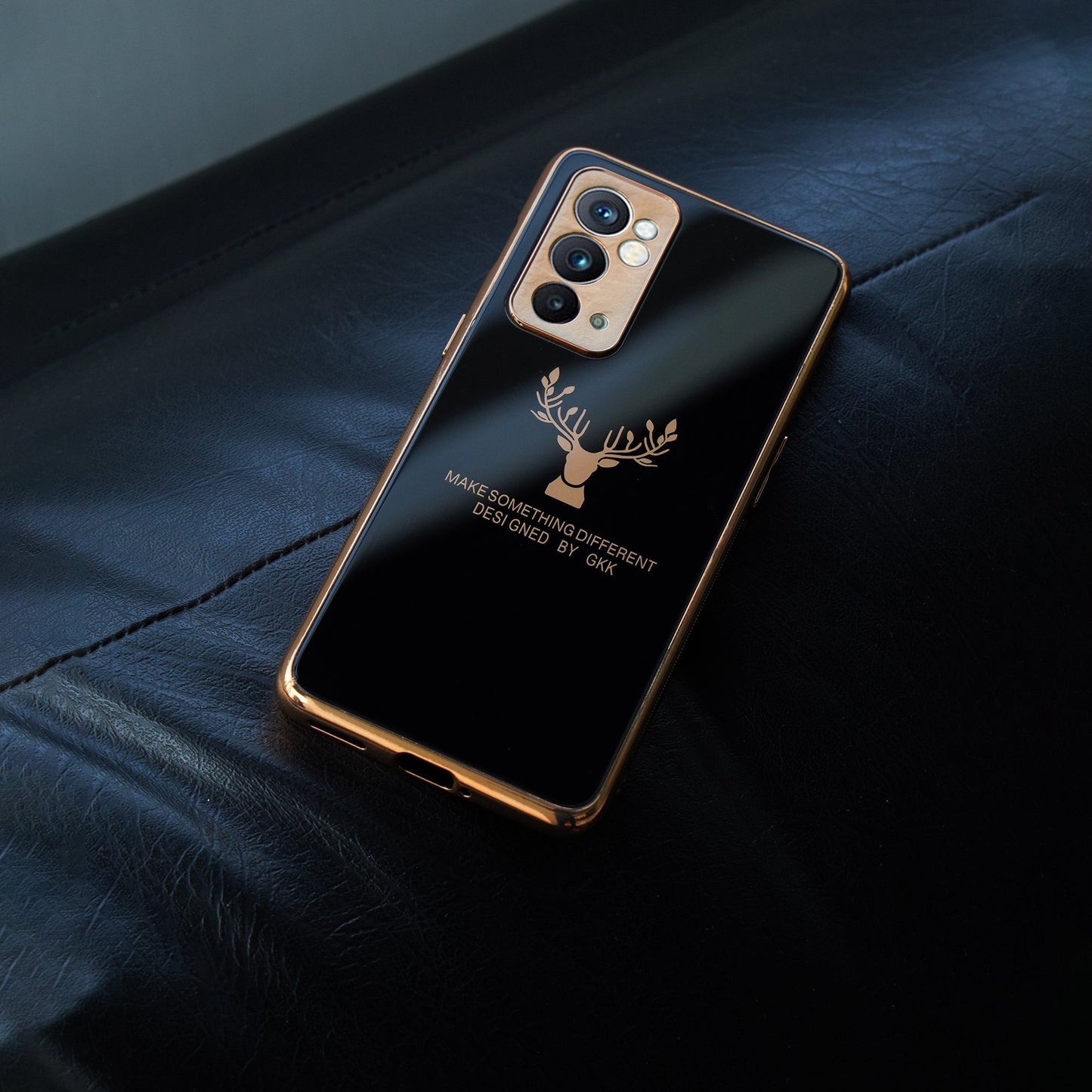 OnePlus 9 Pro Electroplating Reindeer Pattern Glass Case