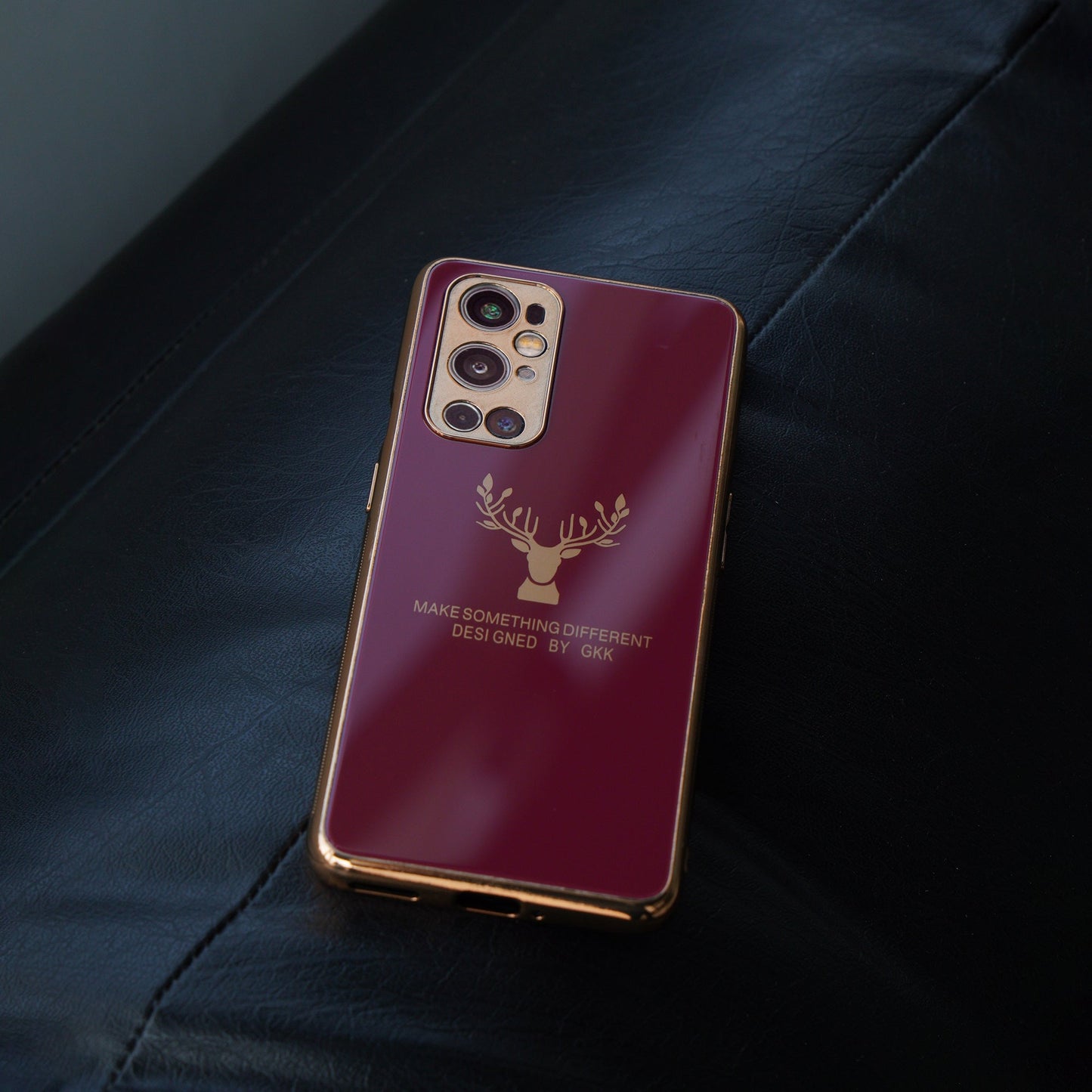 OnePlus 9 Pro Electroplating Reindeer Pattern Glass Case