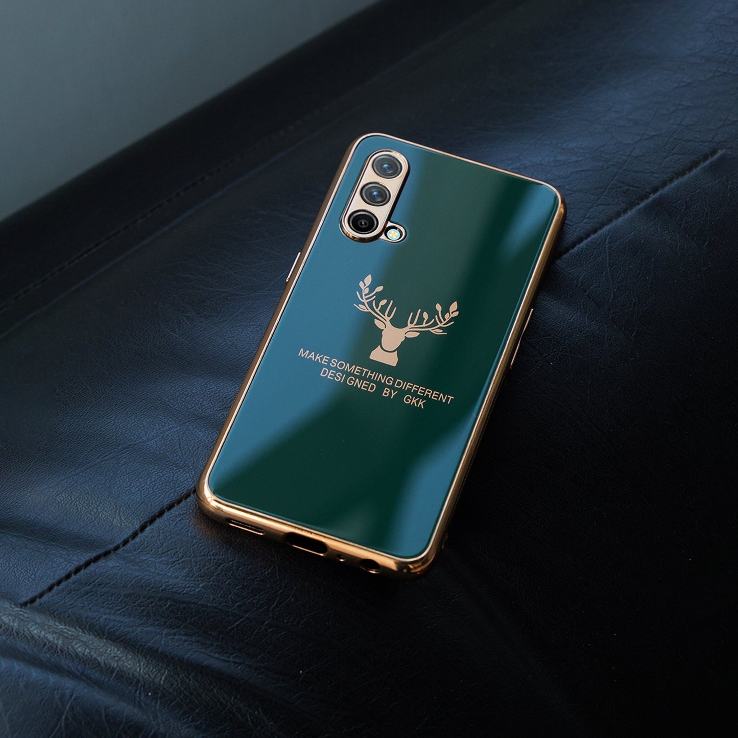 OnePlus 9 Pro Electroplating Reindeer Pattern Glass Case