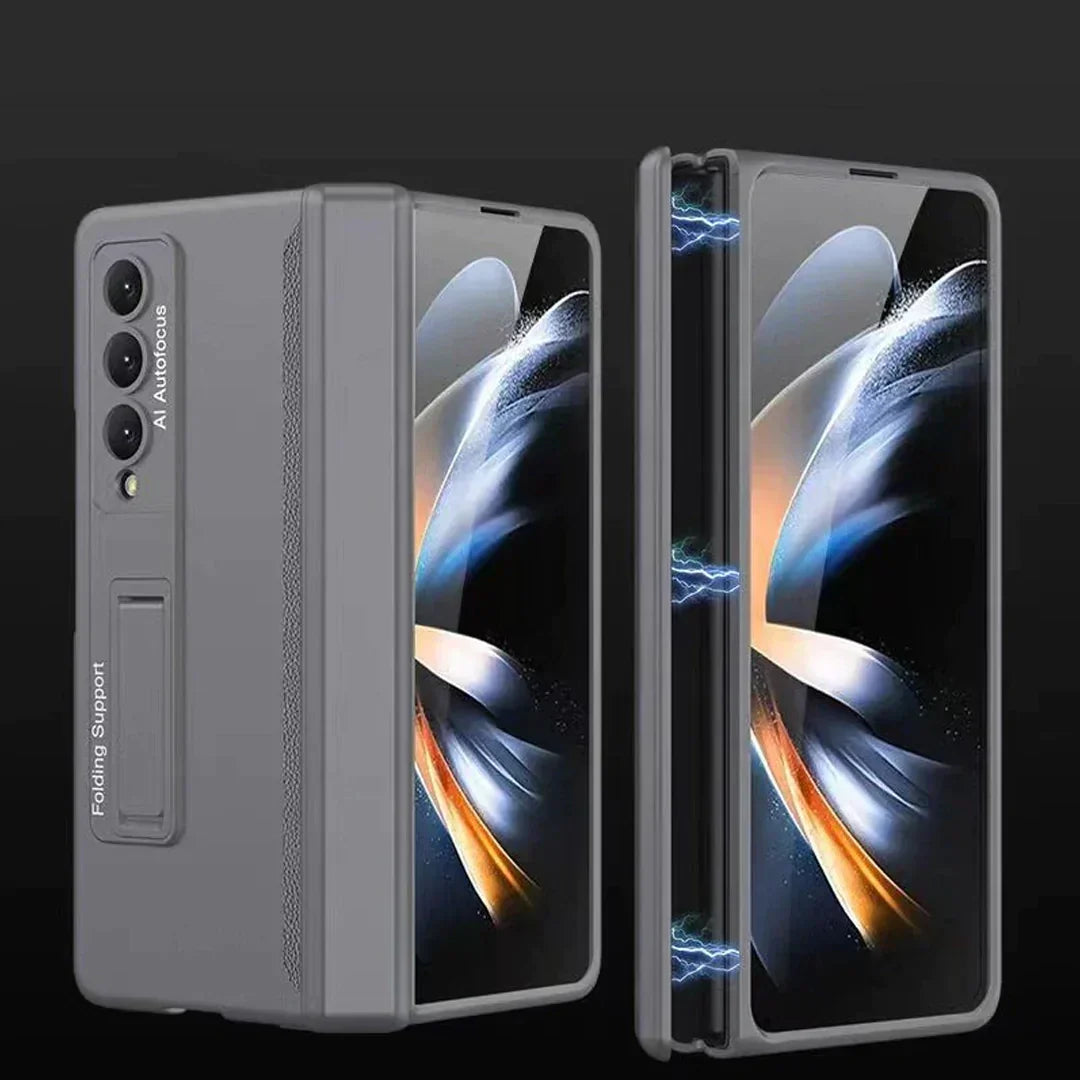 Galaxy Z Fold Series Bumper Protection Case With Kickstand