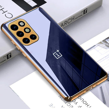 Glossy Gold Edge Back Logo Case - OnePlus