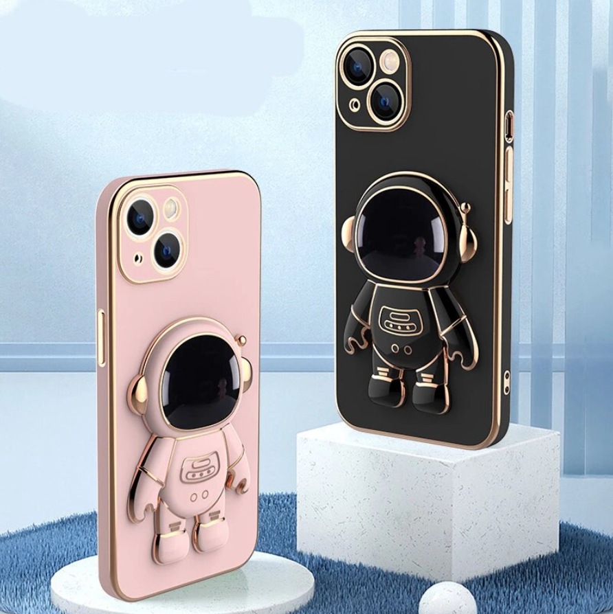 iPhone 14 Series Luxurious Astronaut Bracket Case