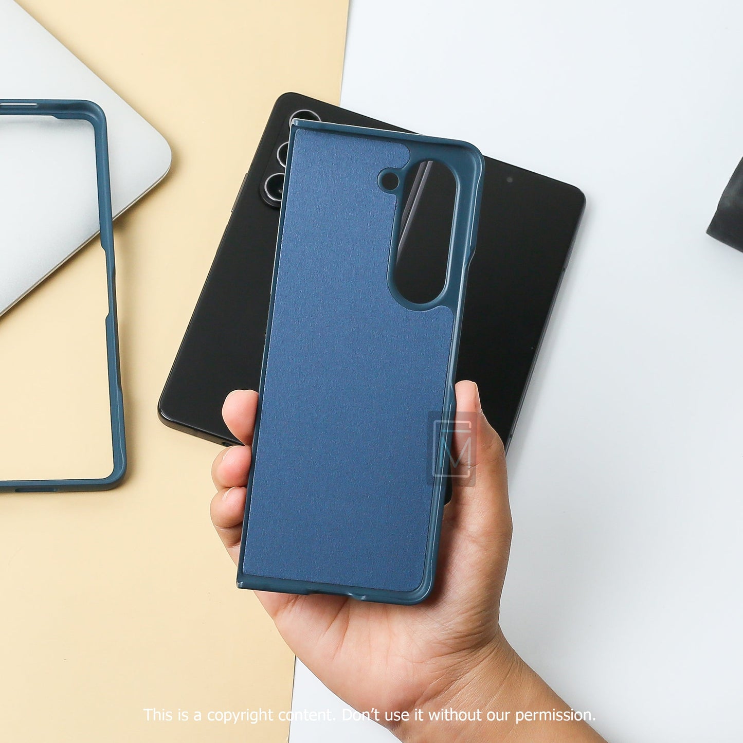 Galaxy Z Fold5 Classy Leather Hybrid Case