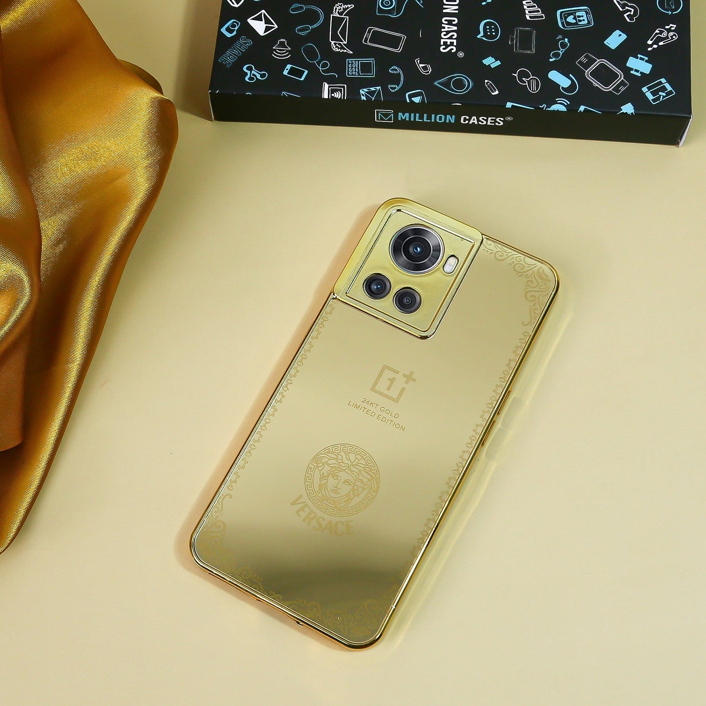 Crafted Gold Luxurious Camera Protective Case - OnePlus