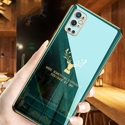 OnePlus 9 Pro Electroplating Reindeer Pattern Glass Case