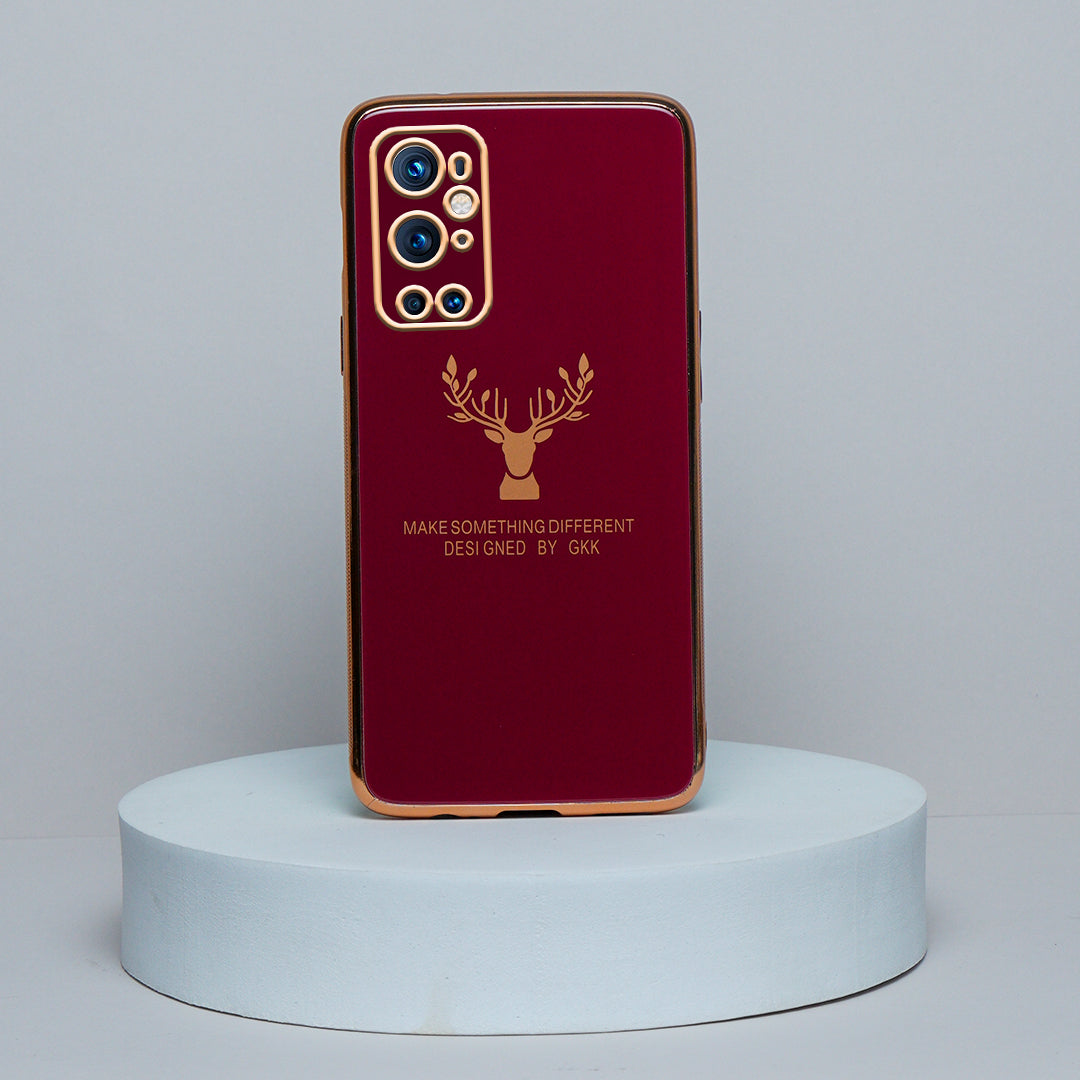 OnePlus 9 Pro Electroplating Reindeer Pattern Glass Case