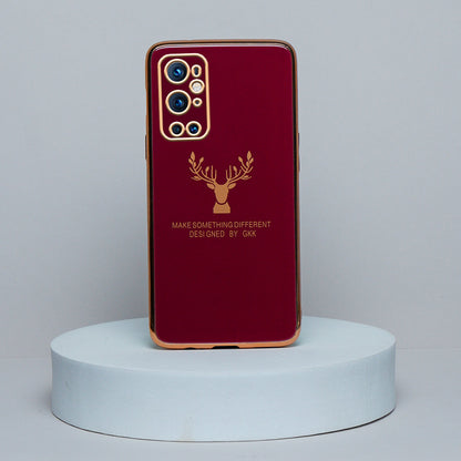 OnePlus 9 Pro Electroplating Reindeer Pattern Glass Case