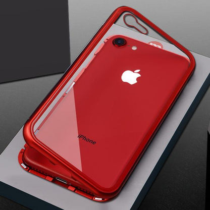 New Electronic Auto-Fit Magnetic Glass Case for iPhone