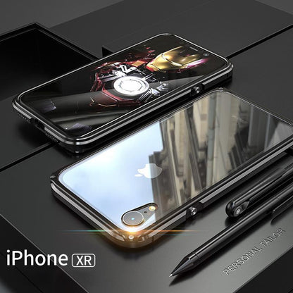 New Electronic Auto-Fit Magnetic Glass Case for iPhone