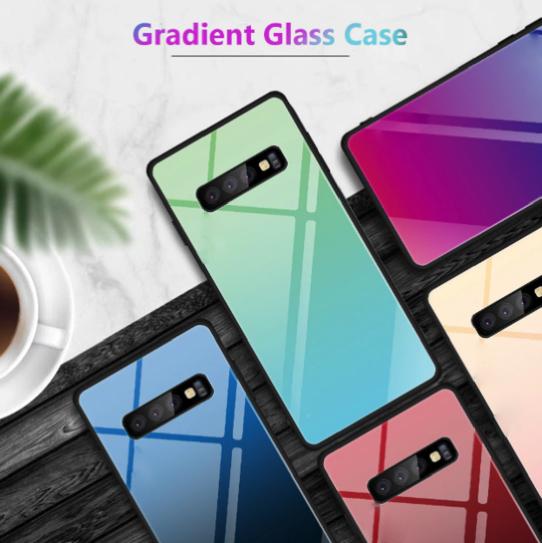 Galaxy S10 Gradient Soft Edge Glass Back Case