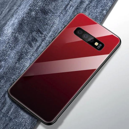 Galaxy S10 Gradient Soft Edge Glass Back Case