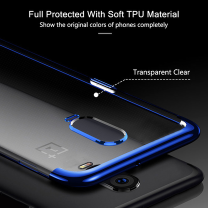 OnePlus 6T Original Electroplating Transparent Back Case