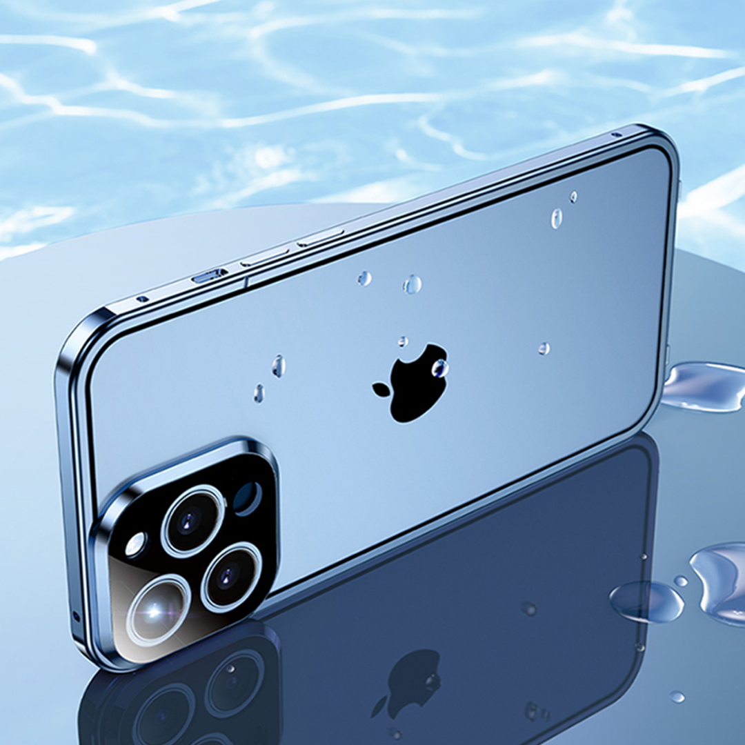 iPhone - Auto Fit Magnetic Glass Camera Protective Case