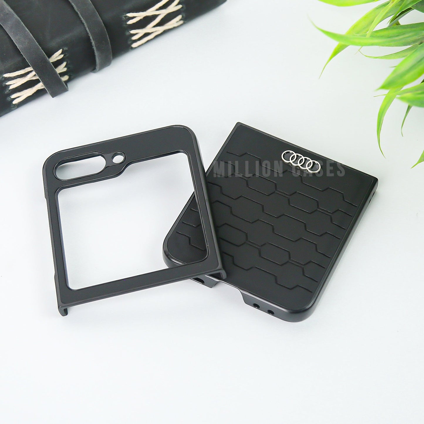 Galaxy Z Flip5 Audi Logo Pattern Case