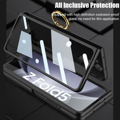 Galaxy Z Fold5 Ring Holder Electroplated Shockproof Case