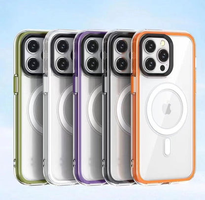 iPhone 15 Series Colored Edges Bumper Magsafe Case