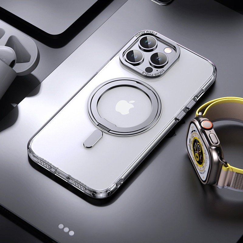 Magnetic 360° Rotation Ring Holder Case - iPhone