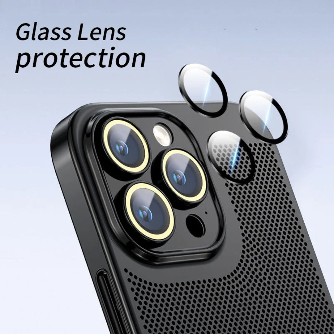 Titanium Mesh Protective Lens Case - iPhone