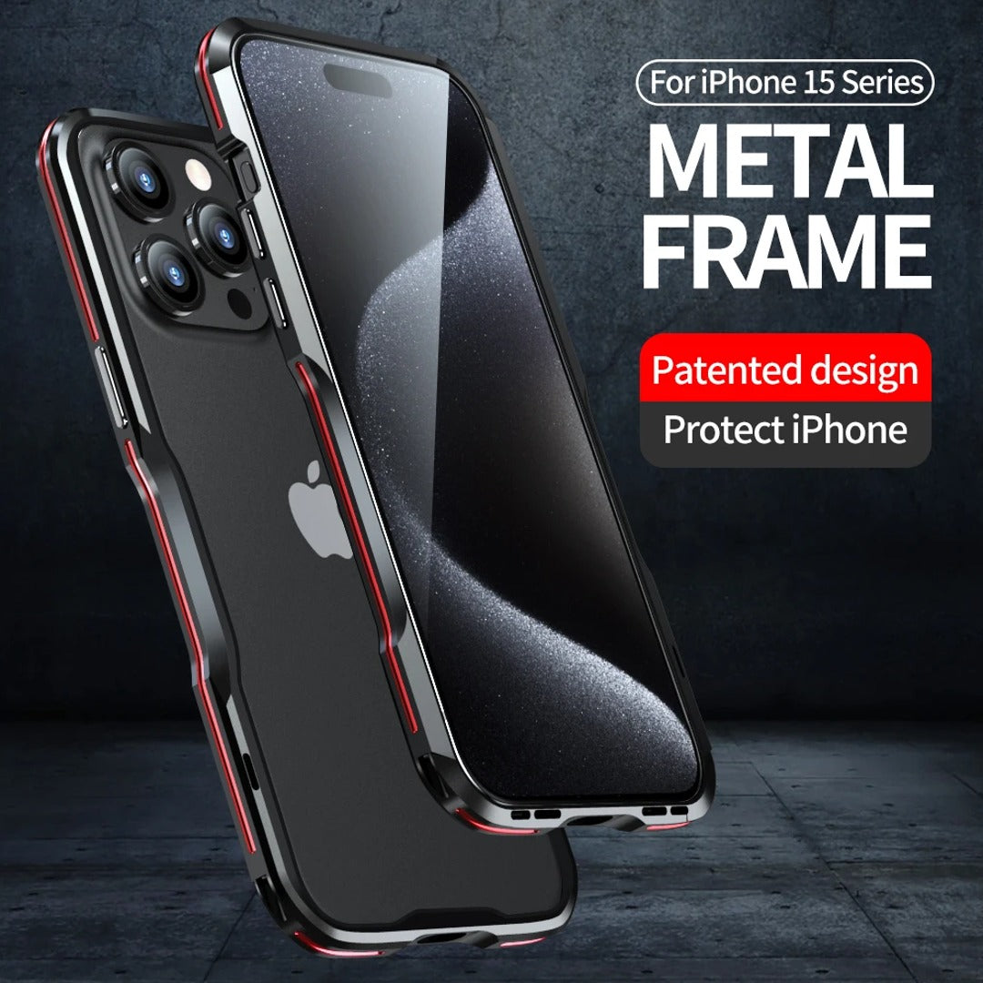 iPhone 15 Series Frame Shield Metal Bumper Case