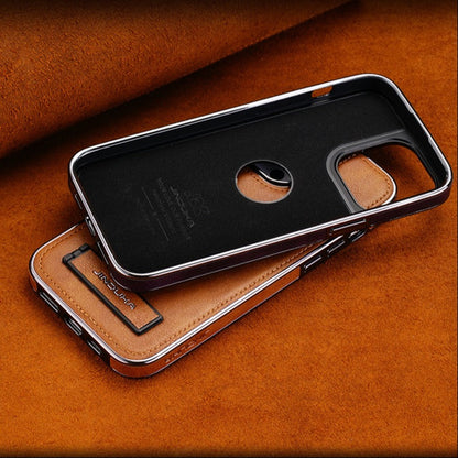 Exclusive Leather Bracket Holder iPhone Case