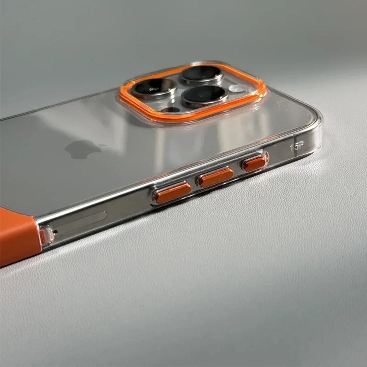 Dual-Tone Splicing Transparent Case- iPhone