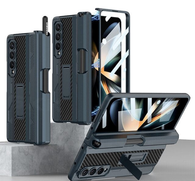 Galaxy Z Fold3 Armor Kickstand Case With Pen Holder