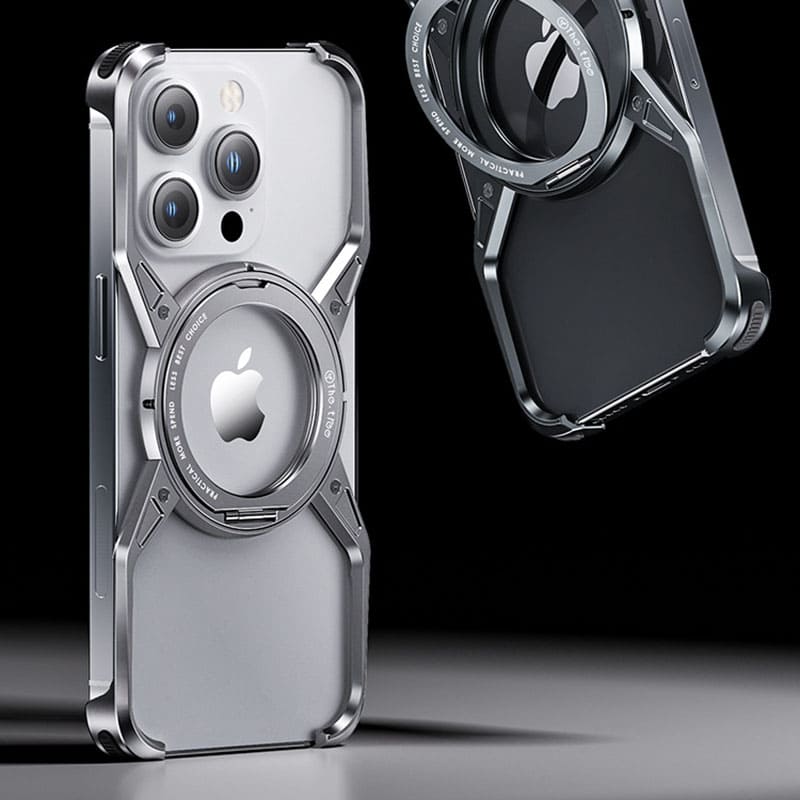 X Metal Rotating Minimal Magnetic Phone Case