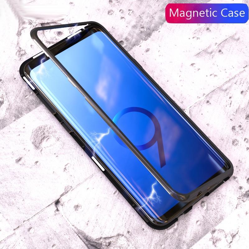 Galaxy Series Electronic Auto-Fit Magnetic Transparent Glass Case