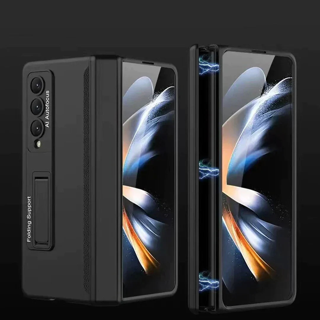 Galaxy Z Fold Series Bumper Protection Case With Kickstand