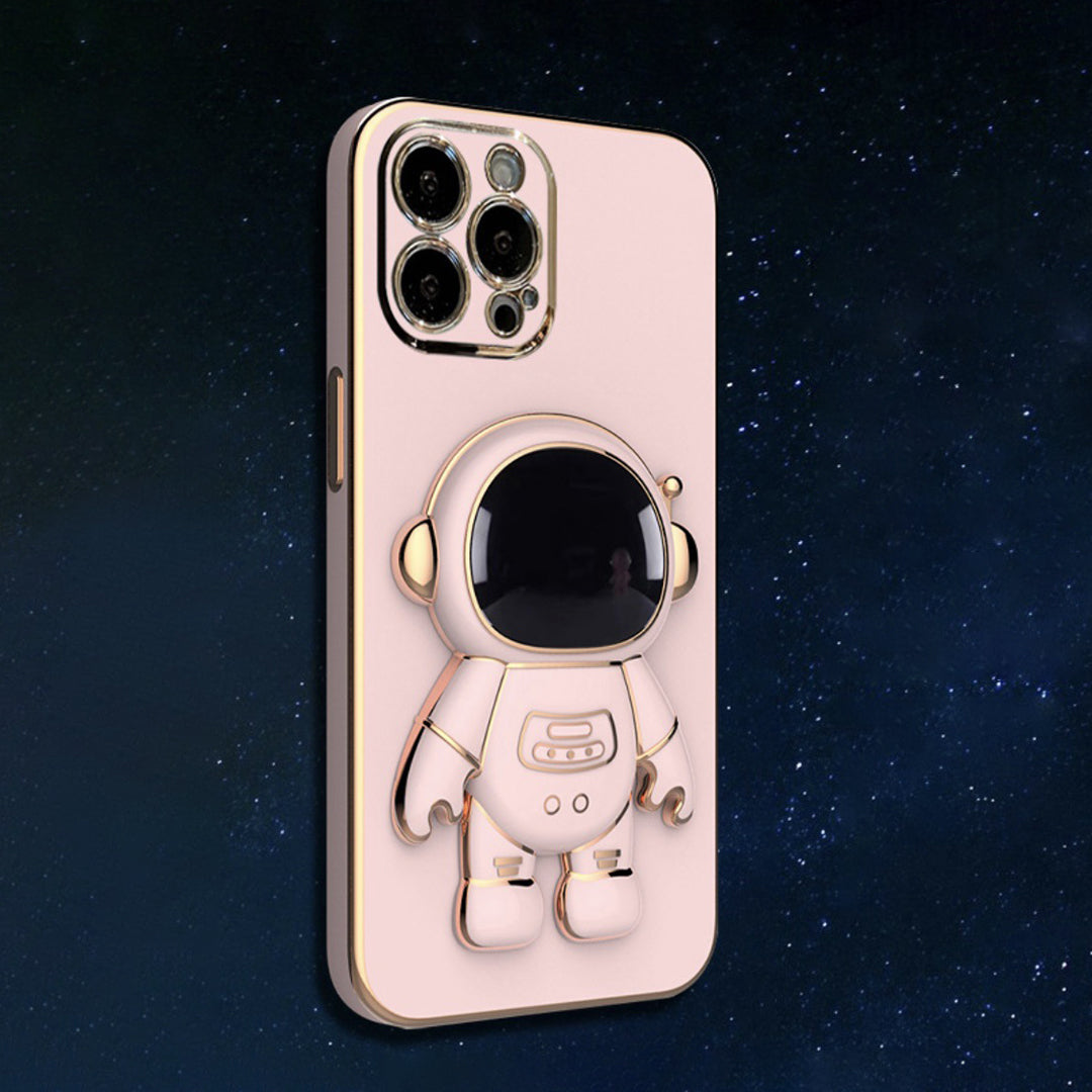 iPhone 14 Series Luxurious Astronaut Bracket Case