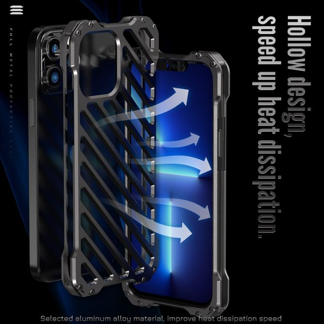 R-Just Aluminium Alloy Grill Case - iPhone