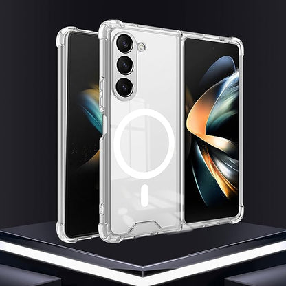 Galaxy Z Fold5 Anti-Knock TPU Transparent MagSafe Case