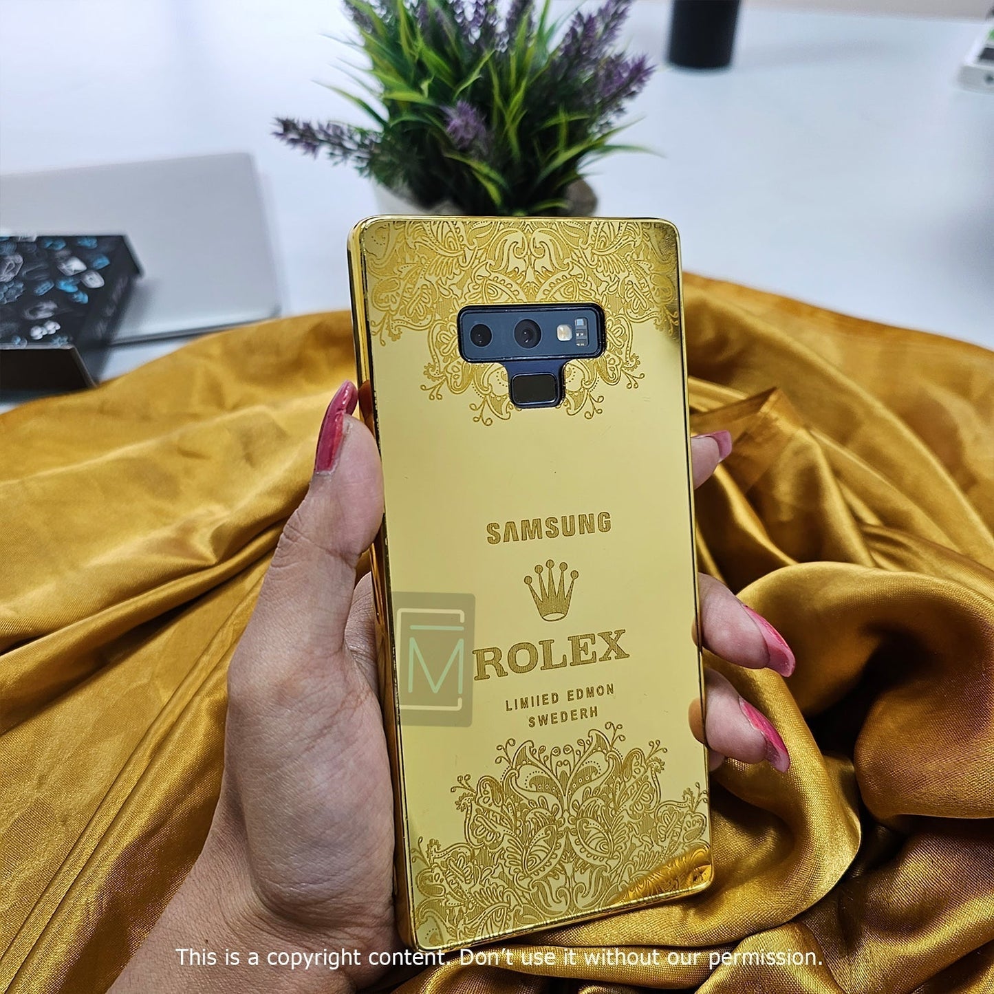 Galaxy Note Series Crafted Gold Luxurious Camera Protective Case