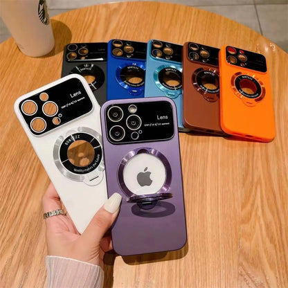 Luxury Window Design Magnetic Case Stand For iPhone