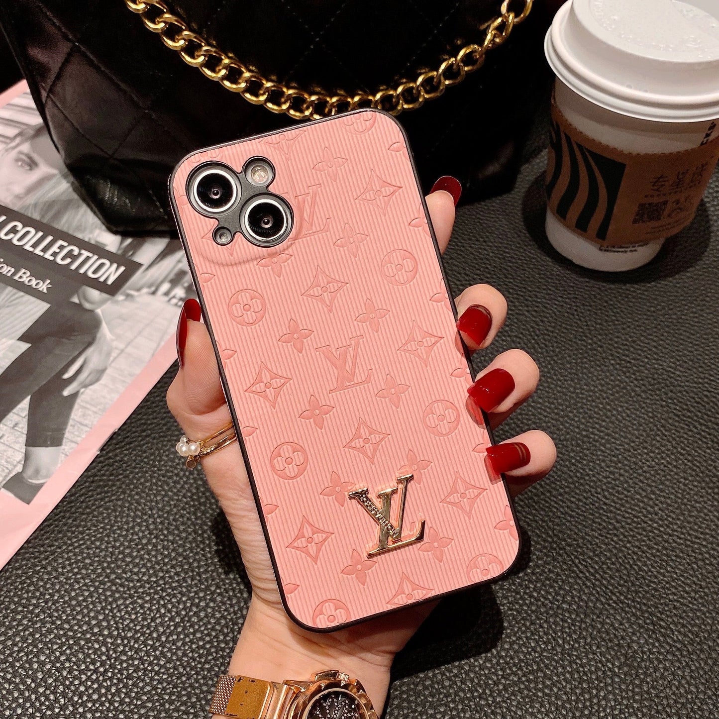 NEW LV  Shine x Mono iPhone Case