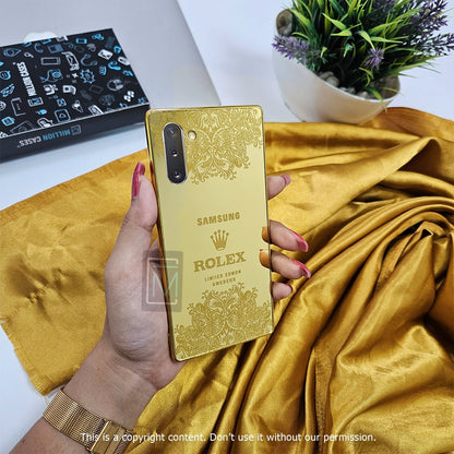 Galaxy Note Series Crafted Gold Luxurious Camera Protective Case