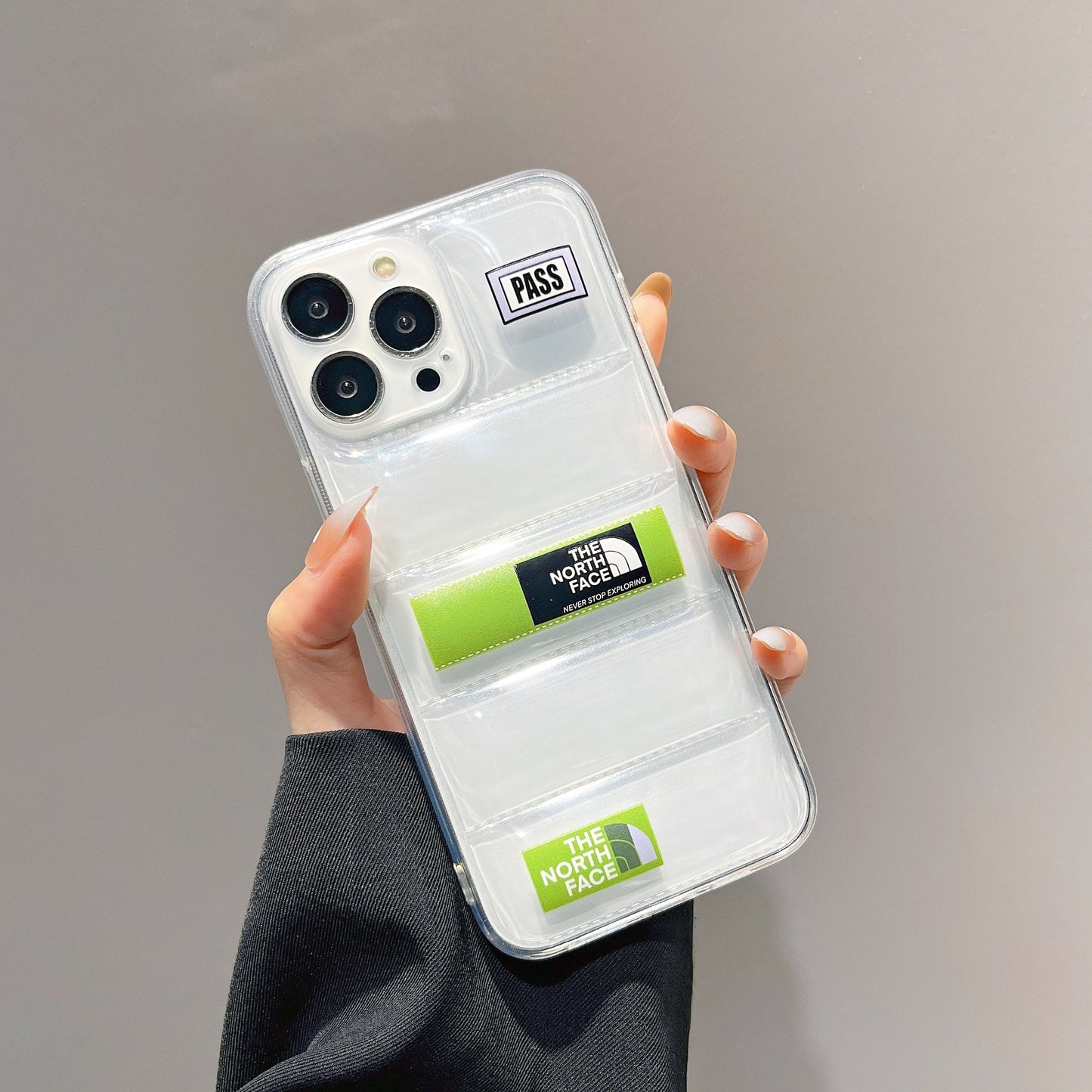 Puffer Transparent Clear 404 iPhone Case