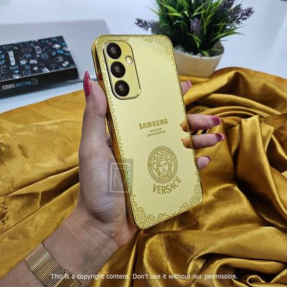 Galaxy A Series Crafted Gold Luxurious Camera Protective Case